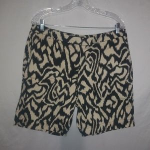 Larry Levine Black Tan Shorts 16 Plus